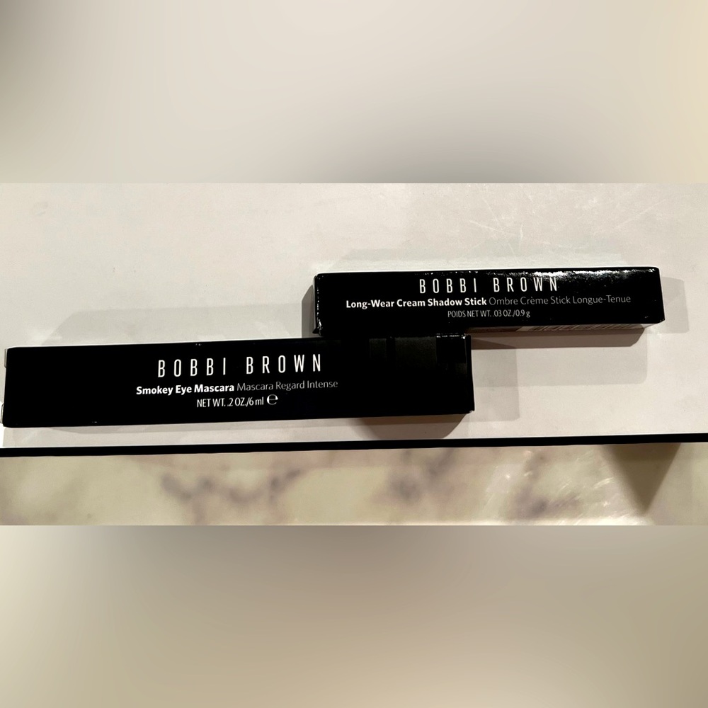 Bobbi Brown Eye Set- Smokey Mascara & Mini Cream Eyeshadow Stick-Golden Pink